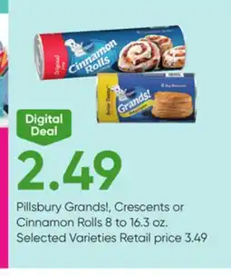 Stater Bros Pillsbury Grands!, Crescents or Cinnamon Rolls offer
