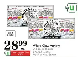 Pavilions White Claw Variety offer