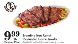 Pavilions Branding Iron Ranch Marinated Carne Asada offer