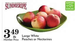 Pavilions Large White Peaches or Nectarines offer