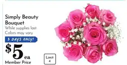 Pavilions Simply Beauty Bouquet offer