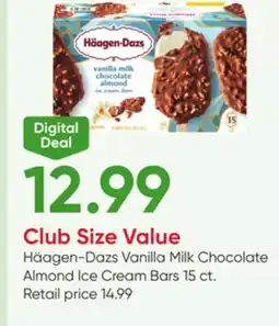 Stater Bros Häagen-Dazs Vanilla Milk Chocolate Almond Ice Cream Bars offer