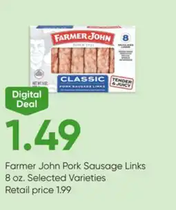 Stater Bros Farmer John Pork Sausage Links offer