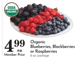 Pavilions Organic Blueberries, Blackberries or Raspberries offer