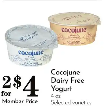 Pavilions Cocojune Dairy Free Yogurt offer