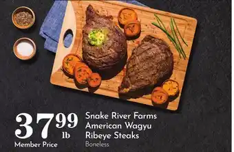 Pavilions Snake River Farms American Wagyu Ribeye Steaks offer