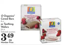 Pavilions O Organics Cereal Bars 8 ct. or Teething Wafers 24 ct offer