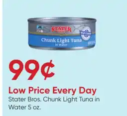 Stater Bros Stater Bros. Chunk Light Tuna in Water offer
