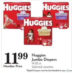 Pavilions Huggies Jumbo Diapers offer