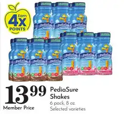 Pavilions PediaSure Shakes offer