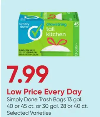 Stater Bros Simply Done Trash Bags offer