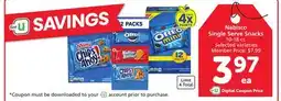 Albertsons Nabisco Single Serve Snacks offer