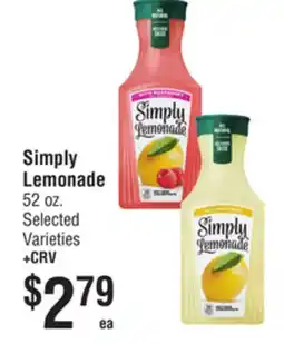 Smart & Final Simply Lemonade offer