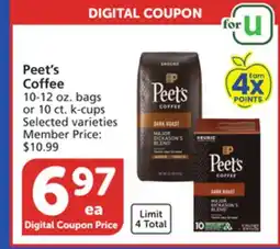 Albertsons Peet's Coffee offer