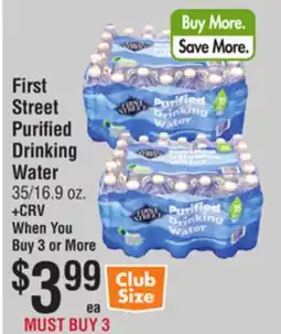 Smart & Final First Street Purified Drinking Water offer