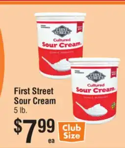 Smart & Final First Street Sour Cream offer