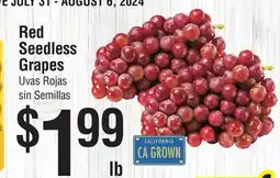 Smart & Final Red Seedless Grapes offer