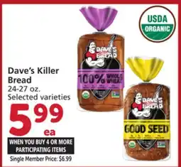 Albertsons Dave's Killer Bread offer