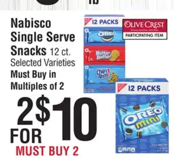 Smart & Final Nabisco Single Serve Snacks offer