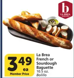 Albertsons La Brea French or Sourdough Baguette offer