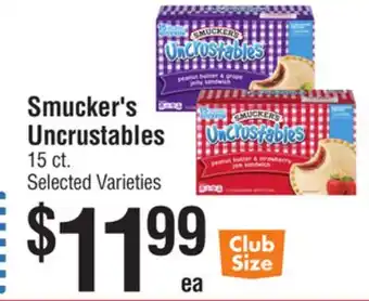 Smart & Final Smucker's Uncrustables offer