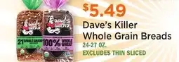 Heinen's Dave's Killer Whole Grain Breads offer