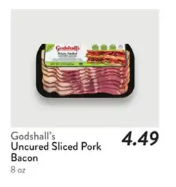 Fresh Thyme Godshall's Uncured Sliced Pork Bacon offer