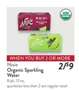 Fresh Thyme Nixie Organic Sparkling Water offer