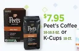 Heinen's Peet's Coffee 10-10.5 OZ. or K-Cups 10 CT offer