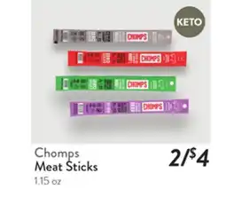 Fresh Thyme Chomps Meat Sticks offer