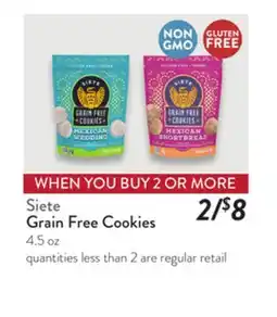 Fresh Thyme Siete Grain Free Cookies offer