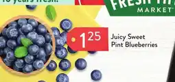 Fresh Thyme Pint Blueberries offer