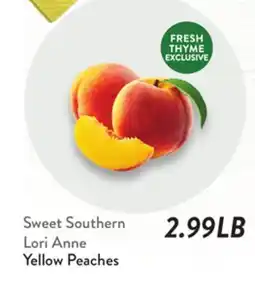 Fresh Thyme Yellow Peaches offer