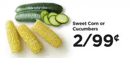 Food 4 Less Sweet Corn or Cucumbers offer