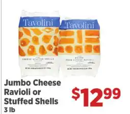 Gordon Food Services Jumbo Cheese Ravioli or Stuffed Shells offer