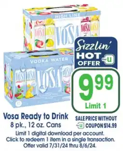 Jewel-Osco Vosa Ready to Drink offer