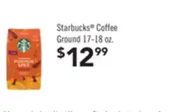 Jewel-Osco Starbucks Coffee Ground offer