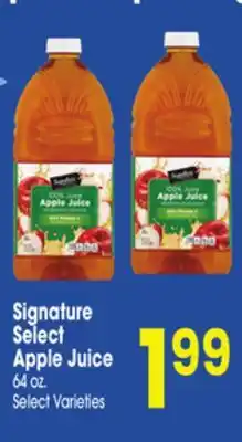 Jewel-Osco Signature Select Apple Juice offer