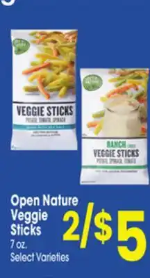 Jewel-Osco Open Nature Veggie Sticks offer