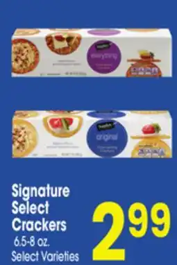 Jewel-Osco Signature Select Crackers offer