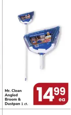 Jewel-Osco Mr. Clean Angled Broom & Dustpan offer