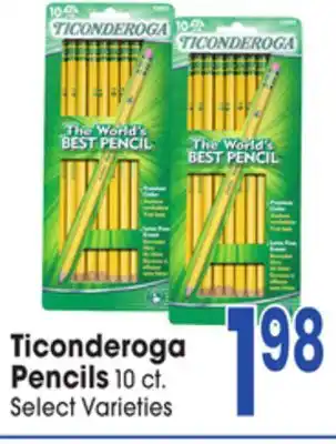 Jewel-Osco Ticonderoga Pencils offer