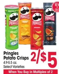 Jewel-Osco Pringles Potato Crisps offer