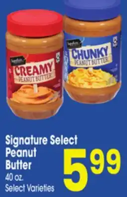 Jewel-Osco Signature Select Peanut Butter offer