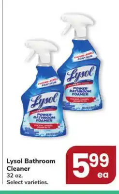 Jewel-Osco Lysol Bathroom Cleaner offer