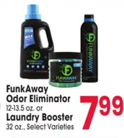 Jewel-Osco FunkAway Odor Eliminator 12-13.5 oz. or Laundry Booster 32 oz offer