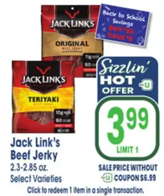 Jewel-Osco Jack Link's Beef Jerky offer