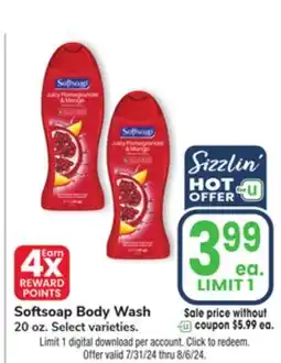Jewel-Osco Softsoap Body Wash offer