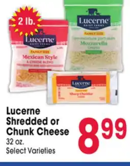 Jewel-Osco Lucerne Shredded or Chunk Cheese offer