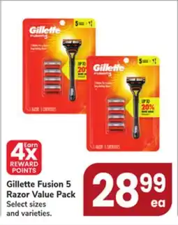 Jewel-Osco Gillette Fusion 5 Razor Value Pack offer